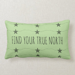 Find Your True North Inspirational Lumbar Cushion