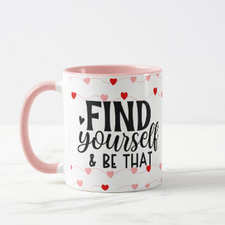 Find Your True Self Heart Mug