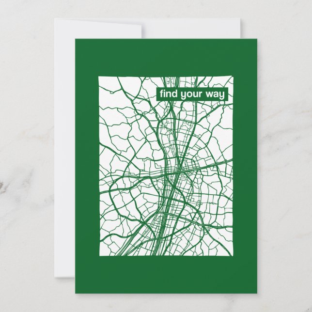  find your way  invitation (Front)