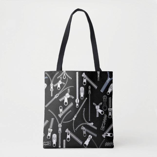 Find your zippers.bx4 Black BG Tote Bag (Front)