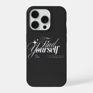 Find Yourself Aesthetic Typography iPhone Case