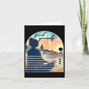 Find Yourself. Karma Will Follow Sticker Card