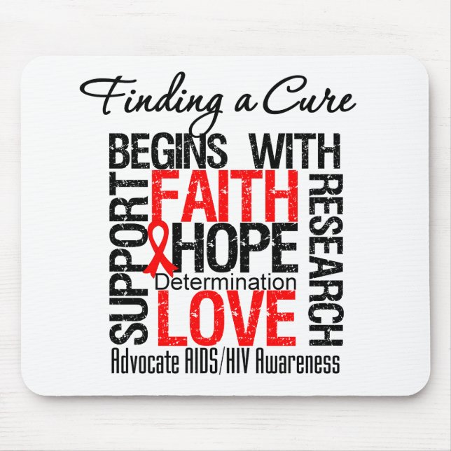 Finding a Cure For AIDS HIV Mouse Pad (Front)