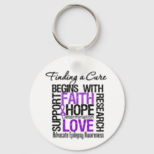Finding a Cure For Epilepsy Key Ring