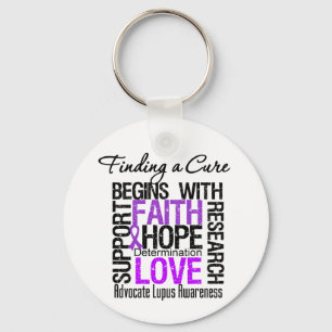 Finding a Cure For Lupus Key Ring