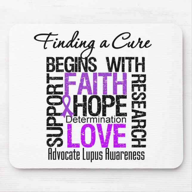 Finding a Cure For Lupus Mouse Pad (Front)