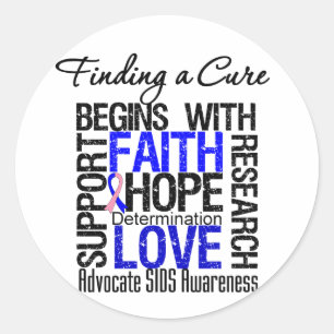 Finding a Cure For Sudden Infant Syndrome SIDS Classic Round Sticker