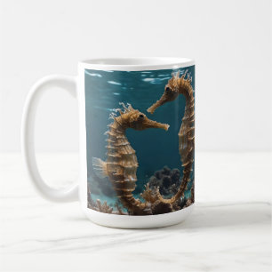 Finding A Friend Seahorses Under The Ocean, Coffee Mug