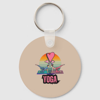 Finding Balance Together Key Ring