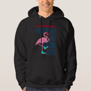 Finding Flamingo balance  Positive Affirmation Hoodie