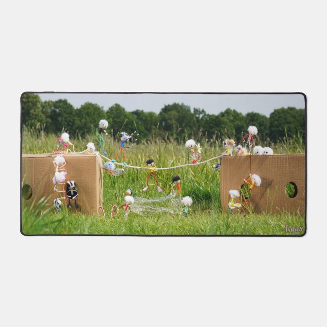 Finding Fubby Poppies Balancing Desk Mat (Front)