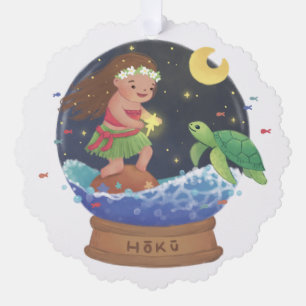 Finding Hoku: the Star Illustration Tree Decoration Card