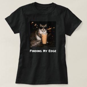 Finding My Edge Coffee Focus Motivation Design T-Shirt