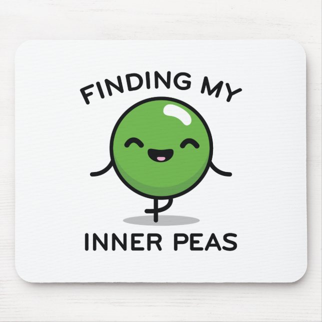 Finding My Inner Peas Mouse Pad (Front)