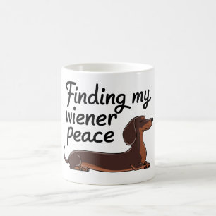 Finding My Wiener Peace — Dachshund Lover Coffee Mug