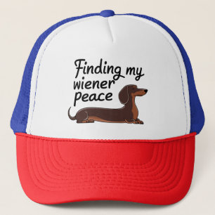 Finding My Wiener Peace — Dachshund Lover Trucker Hat