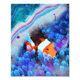 Finding Nemo - Underwater Abstract Art  Photo Print