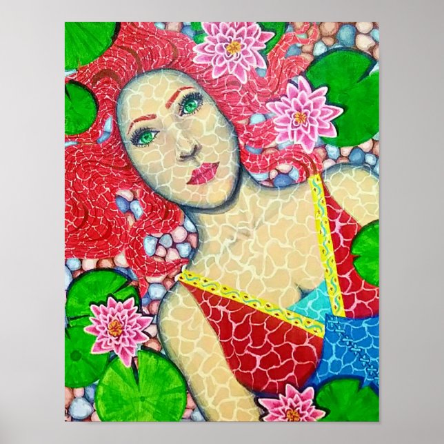 Finding Peace Beneath the Lilies Poster (Front)