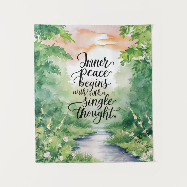 Finding Peace in Nature Tapestry (Front)