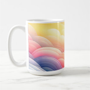 Finding Peace in the Puffy Dreamy Coluds Coffee Mug