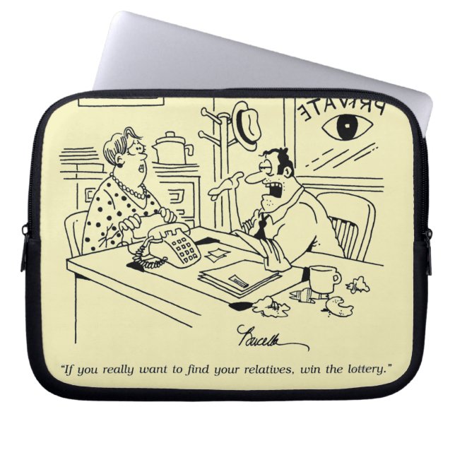Finding Relatives Laptop Sleeve (Front)