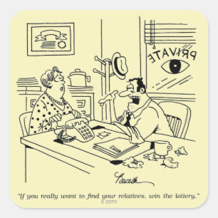 Finding Relatives Square Sticker