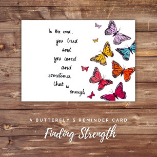 Finding Strength: A Butterfly's Reminder Card