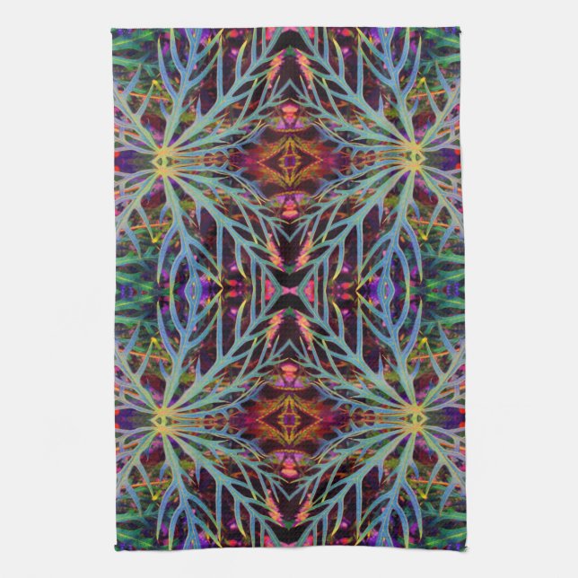 Finding the Colors Pattern Tea Towel (Vertical)