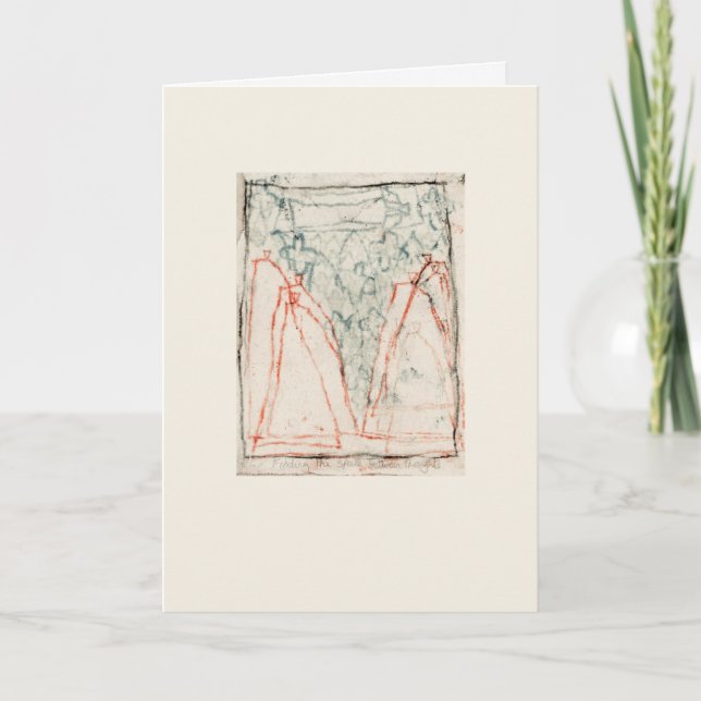 Finding the space between thoughts card (Front)