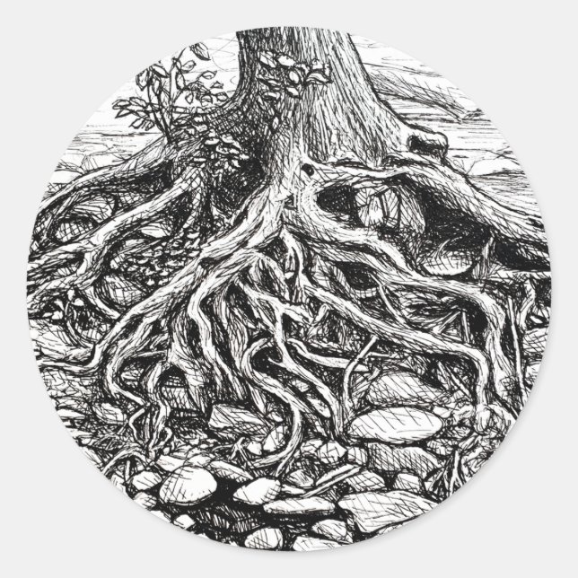 Finding Your Roots Tree Sticker (Front)