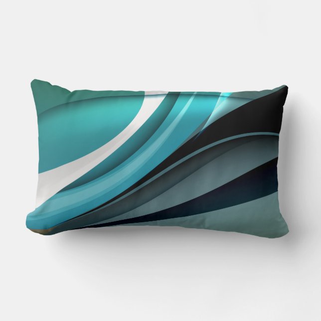Fine Abstract Cool Cute Girly Retro Fashion Lumbar Cushion (Front)