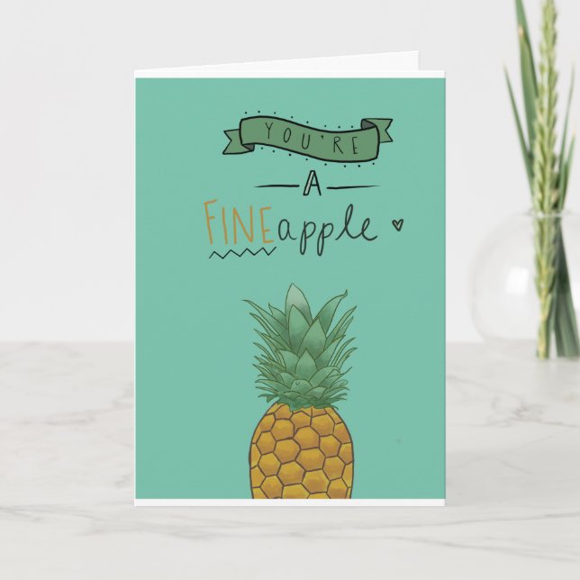 Fine-apple Birthday Card (Front)