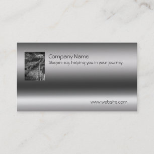 Fine Art - A Journey Made on metallic-effect Business Card