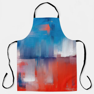 Fine art abstraction, oil painting made with rough apron