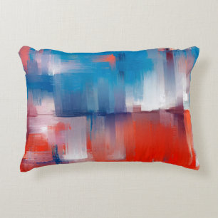 Fine art abstraction, oil painting made with rough decorative cushion