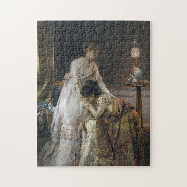 Fine Art - After the Ball - 1874 Alfred Stevens Jigsaw Puzzle (Vertical)