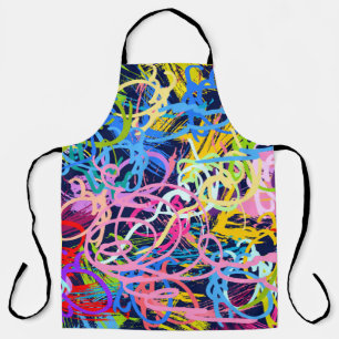 Fine Art background. Seamless pattern with grunge  Apron