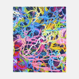 Fine Art background. Seamless pattern with grunge Fleece Blanket