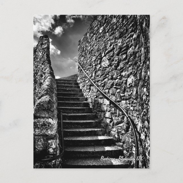 Fine Art, Barbican Steps, Plymouth Postcard (Front)