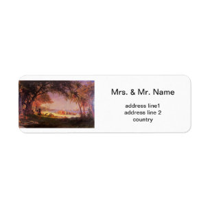 Fine art, Biestadt Albert, The Landing of Columbus Return Address Label