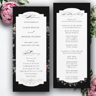 Fine Art Black Floral Calligraphy Program