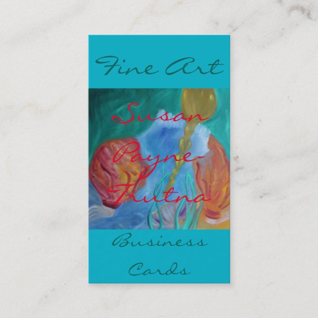 Fine Art Business Cards:Susan Payne-Trutna Card (Front)