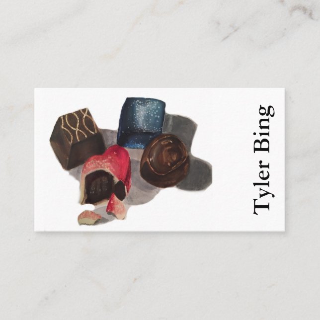 Fine Art Chocolates Business Card (Front)