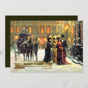 Fine Art Christmas Holiday Party Invitations