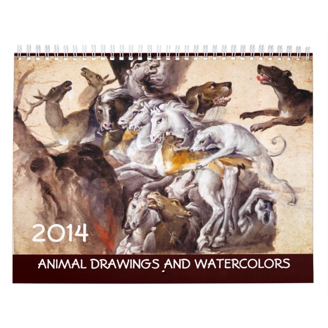 FINE ART COLLECTION  / Animal Drawings 2014 Calendar (Cover)