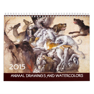 FINE ART COLLECTION / Animal Drawings 2015 Calendar