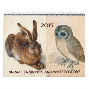 FINE ART COLLECTION / Animal Drawings 2015 Calendar