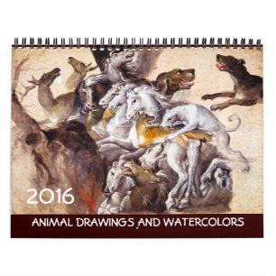 FINE ART COLLECTION / Animal Drawings 2016 Calendar