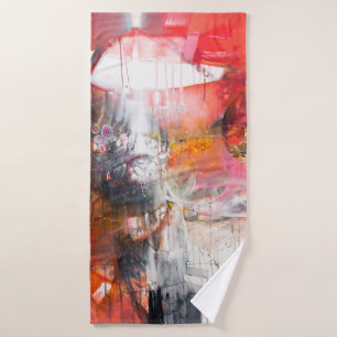 Fine art contemporary work - paintingart,fine,cont bath towel