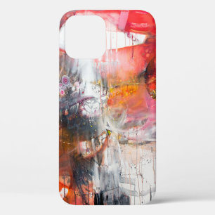 Fine art contemporary work - paintingart,fine,cont iPhone 12 case